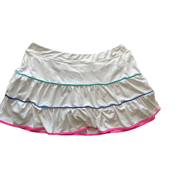 Lilly Pulitzer Peachy Skort Resort White Luxletic Tennis UPF 50+ Sz XL - Picture 3 of 6